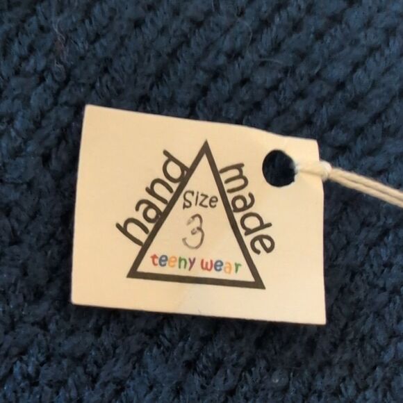 Vintage handmade knit baseball theme‎ sweater size 3 Toddler - Picture 2 of 5